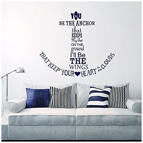 Wall Decal Decor Nautical Anchor Wall Decal Quote You Be The Anchor