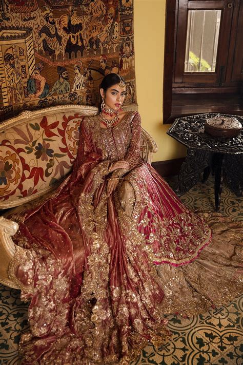 Buy Red Bridal Lehenga Pakistani Bridal Dress Online 2020 Nameera By