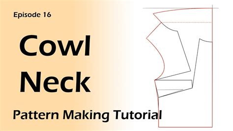 Very Easy And Simple Way Of Cowl Neck Pattern Making With Folded Neck