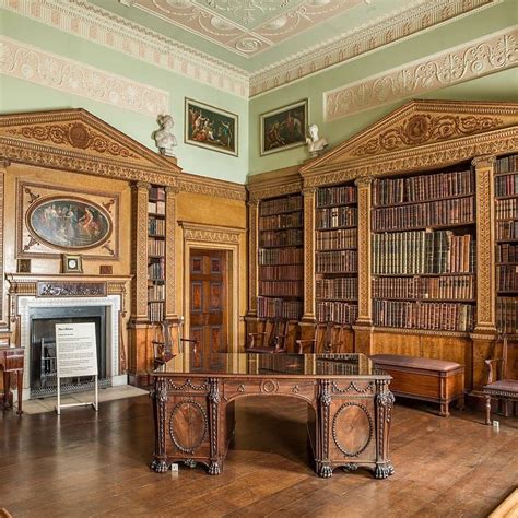 Nostell Priory Library 18th Century House Vintage Interiors