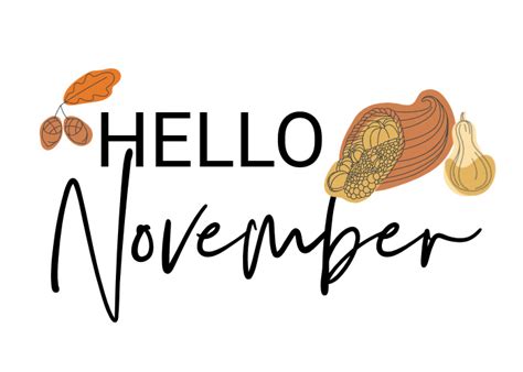 Hello November Free Printable Art This Is Our Bliss