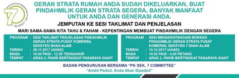 Senarai kekosongan projek rkr di negeri selangor. JEMPUTAN KE MAJLIS TAKLIMAT PINDAH MILIK STRATA DAN MAJLIS ...