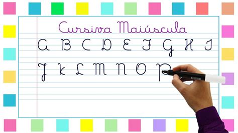 Aprenda A Escrever O Alfabeto C Letras Cursivas Mai Sculas Boa