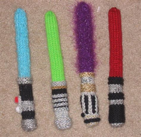 Star Wars Knitsabers Pattern Pdf Star Wars Crafts Knitting Knitting