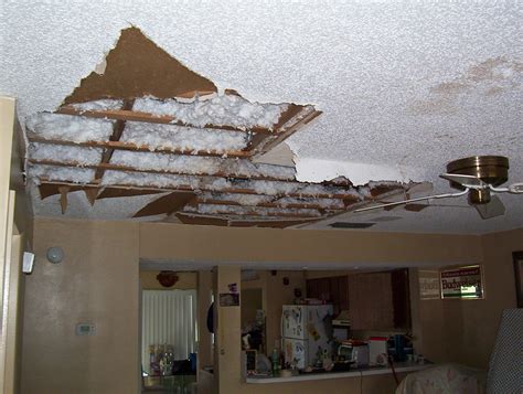 Storm Damage Ceiling Repair Before Photo Cape Canaveral Florida
