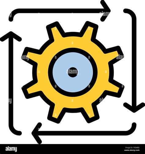 Workflow Automation Development Flow Operation Flat Color Icon