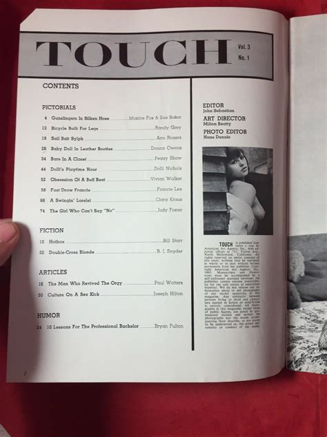 Vtg 1965 Touch Mag V3 1 Elmer Batters Spicy Nylons Nude Girlie Risqué