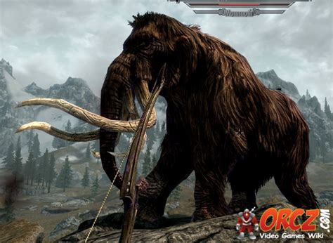 Skyrim Mammoth The Video Games Wiki