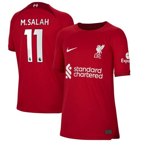 Mohamed Salah Liverpool Youth 202223 Home Replica Player Jersey Red