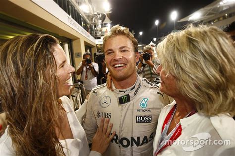 Nico Rosberg Mercedes Amg F Celebrates His World Championship With