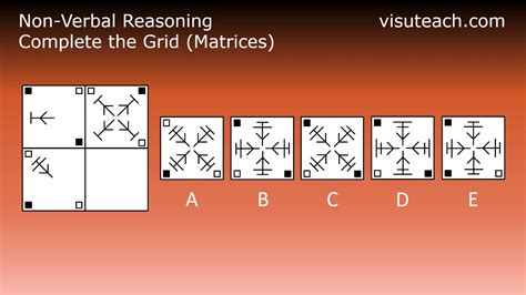 Non Verbal Reasoning 11 Plus Complete The Grid Matrices Youtube