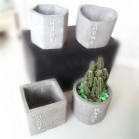 Concrete Silicone Mold Handmade Craft Pot Mould for Succulent Plants