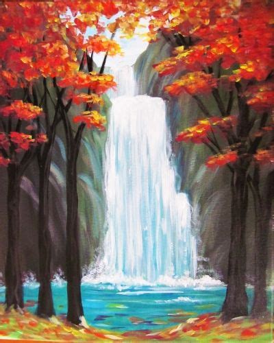 65 Acrylwasserfälle Ideen Malerei Wasserfall Malerei
