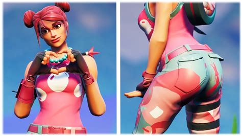 New Cute Bubble Bomber Skin Showcased With Thicc Dance Emotes 😍 ️ Fortnite Season X Youtube