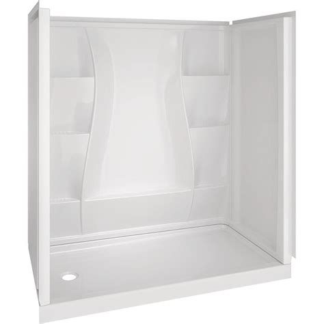 Delta Classic 400 32 In X 60 In X 72 In Shower Kit With Left Hand Drain In White Bvs40060l