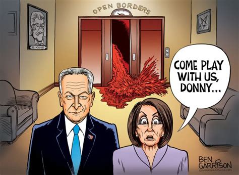 The Democrat Response Open Borders Forever Ben Garrison Cartoon U