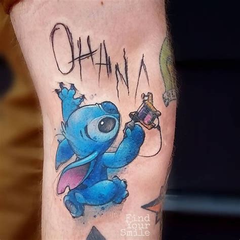 Image Result For Ohana Tattoo Disney Tattoos Cartoon Tattoos Stitch