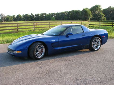 2002 Electron Blue Z06 Corvette 36k Miles Zr1 Style Wheels