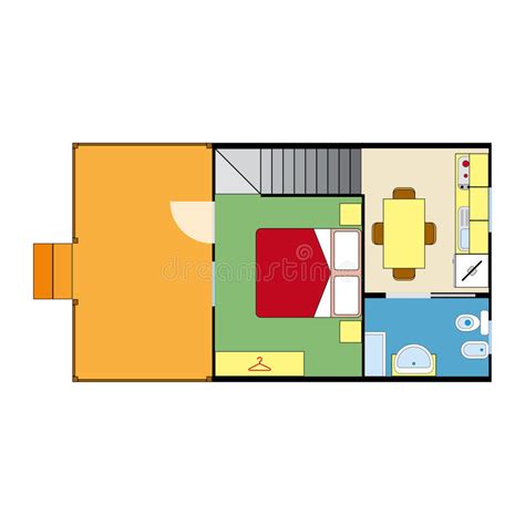 Apartment Plan Stock Vector Illustration Of Drawing 36493099