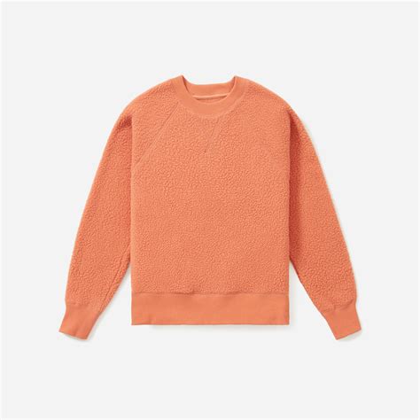 The Renew Fleece Raglan Sweatshirt Spanish Clay Everlane