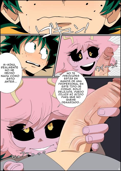 Rule 34 Blowjob Blush Comic Page Green Eyes Izuku Midoriya Male