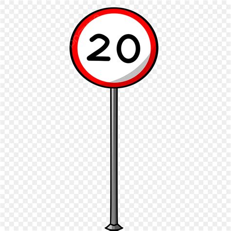 Cartoon Speed Limit Sign