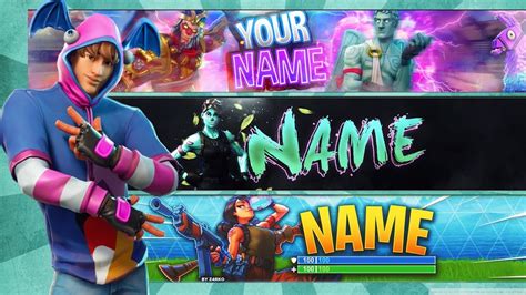 ⭐ Top 5 Fortnite Banner Template ⭐ Free Download 😱 Photoshop Cc