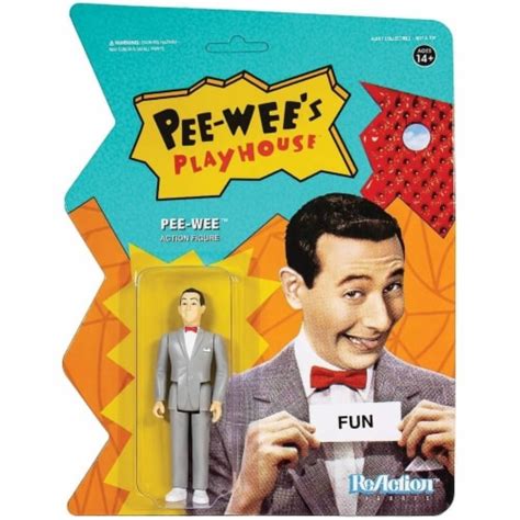 pee wees playhouse pee wee reaction collectible action figure super7 1 unit kroger
