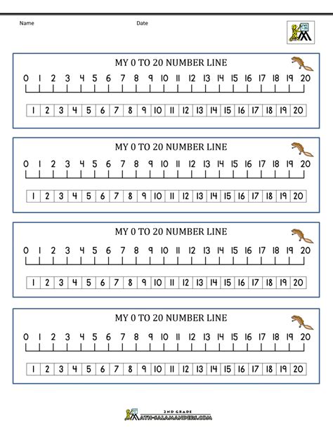 Number Line 0 To 20