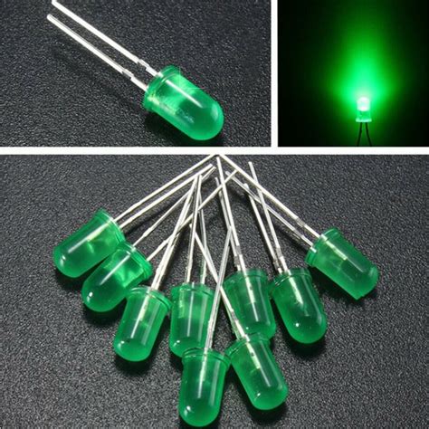 300pcs Led Light Diode 3mm Green Assorted Kit Super Bright Emitting
