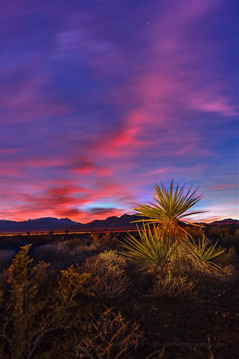 Colorful Sunset In The Nevada Desert Jeff Sullivan Photographyjeff