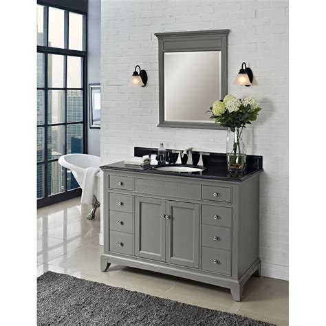Gray ka 30 single bathroom vanity set. Fairmont Designs 48" Smithfield Vanity - Medium Gray ...