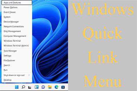 Windows X Quick Link Menu How To Open And Customize