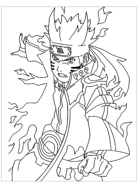 Naruto Para Colorear Más De 100 Dibujos Ninja Gratis Para Imprimir Y