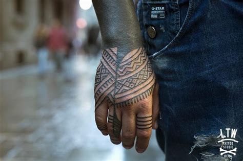 Hand Tribal Maori Tattoo By Lw Tattoo