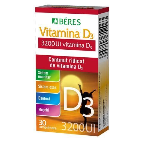 Vitamina D3 Forte 3200ui 30 Comprimate Beres