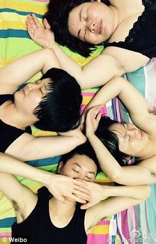 Winners Of Chinese Women S Armpit Hair Selfie Contest Crowned Daily Mail Online