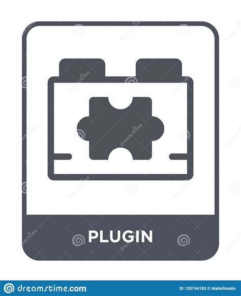 Plugin Icon In Trendy Design Style Plugin Icon Isolated On White