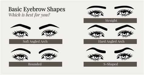 Eyebrow Shapes Learn Which Shape Is Best For You Eyebrow Shaping