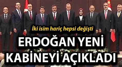 Cumhurbaşkanı Erdoğan yeni kabineyi açıkladı Hazine ve Maliye Bakanı