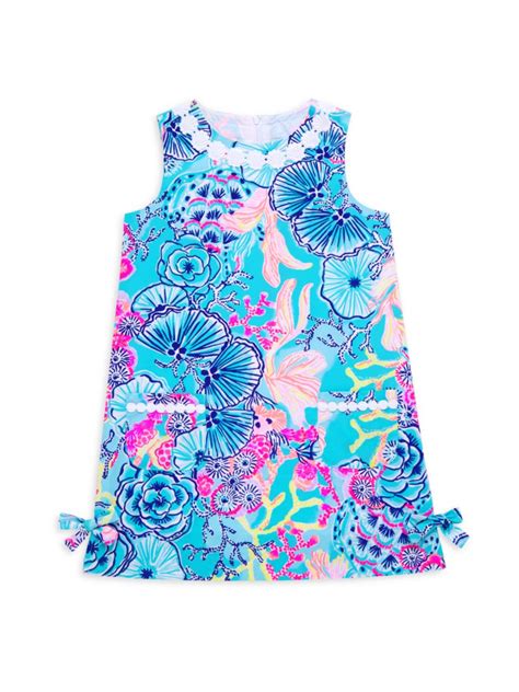 Shop Lilly Pulitzer Kids Little Girls And Girls Classic Neon Shift
