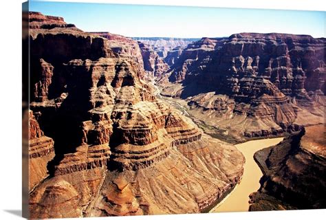 The Grand Canyon And The Red Colorado River Wall Art Canvas Prints