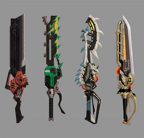character weapon, Youngjin Seo on ArtStation at https://www.artstation