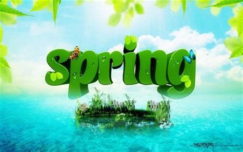 Spring Floral Typography Text Effects Floral Typography Creative