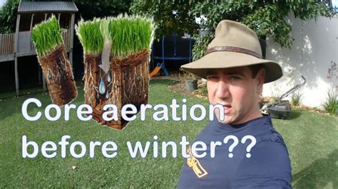 Humate is scientifically proven to stimulate microbial activity in the soil. Core aeration in preparation for winter? - YouTube