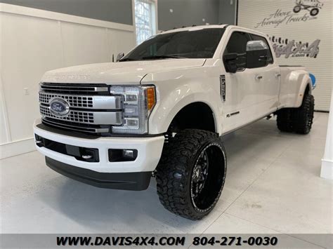 2017 Ford F 350 Super Duty Platinumsolddiesel Lifted Low Mileage Crew