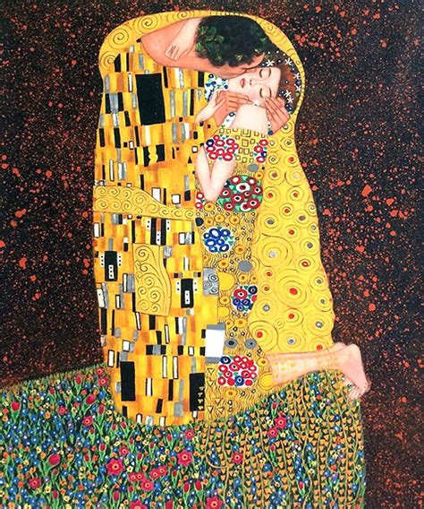 The Kiss By Gustav Klimt 1907 08 Oil On Canvas Genre Art Nouveau