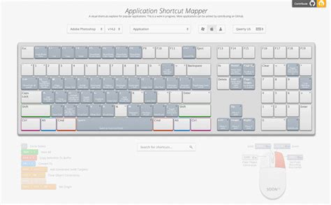 Github Waldobronchartshortcutmapper A Visual Keyboard Shortcuts
