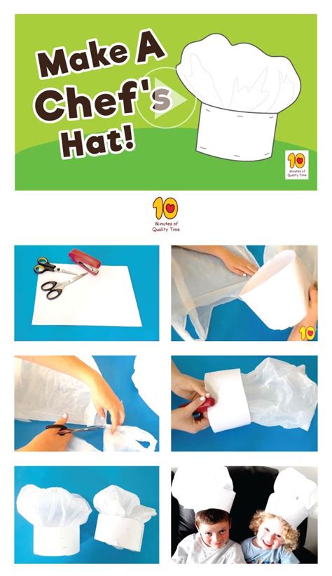 Hot To Make A Diy Chefs Hat For Kids This Is A Fun Activity You Can Do