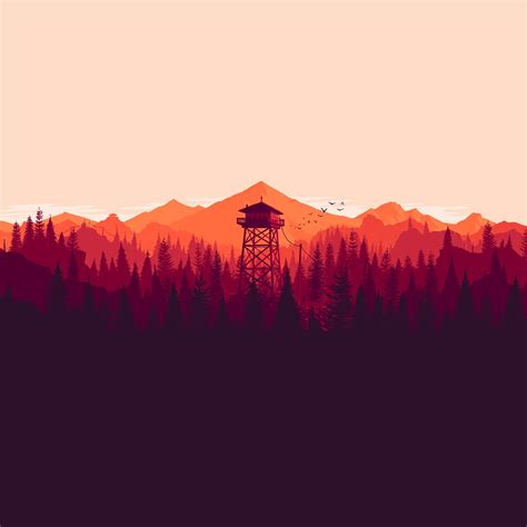 2932x2932 Firewatch Tower Ipad Pro Retina Display Hd 4k Wallpapers